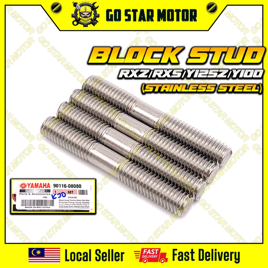 YAMAHA RXZ RXZ135 RXS Y125 Y125Z Y125ZR Y100 SPORT Block Stud Standard ...