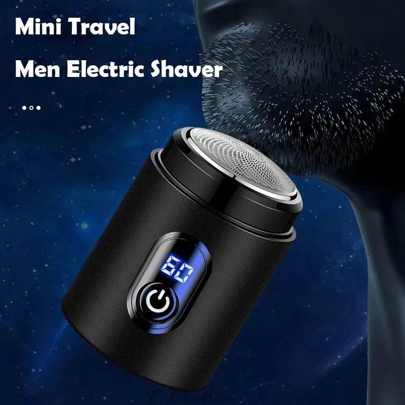 LCD Display Portable MINI Electric Shaver for Men Travel Beard Razor ...