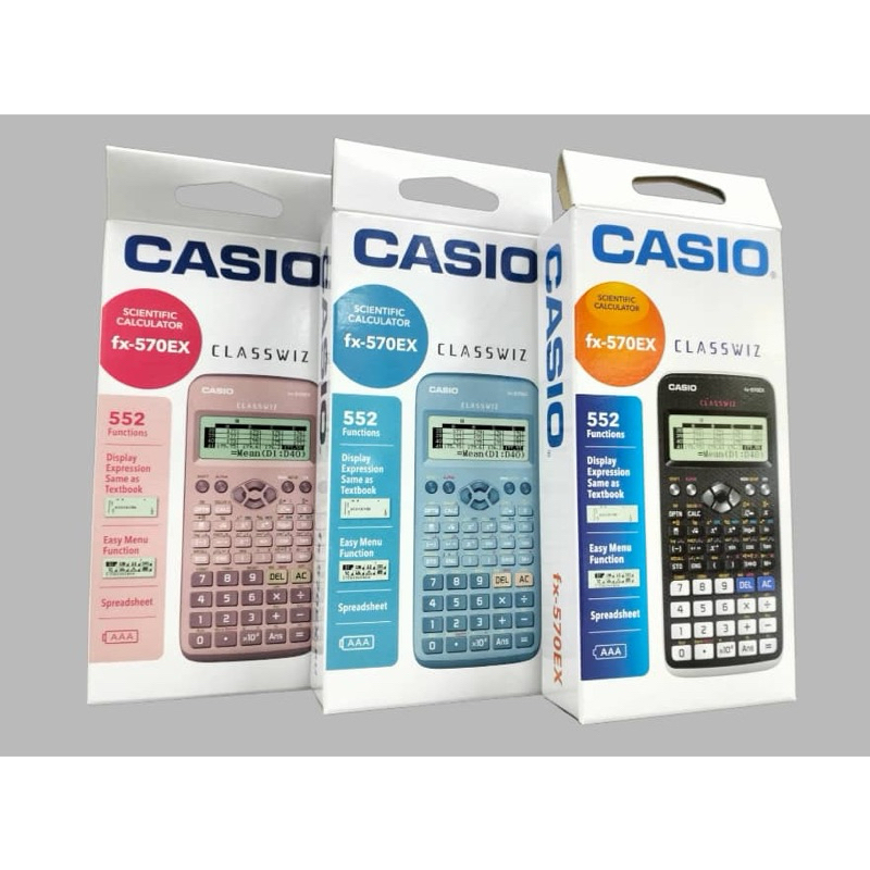 Casio Scientific Calculator fx 570 EX BLACK PINK BLUE Shopee Malaysia