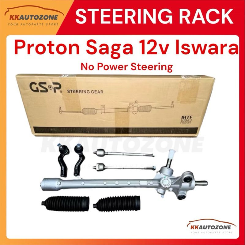 GSP Proton Saga 12v Iswara Steering Rack 11pcs (No Power Steering ...