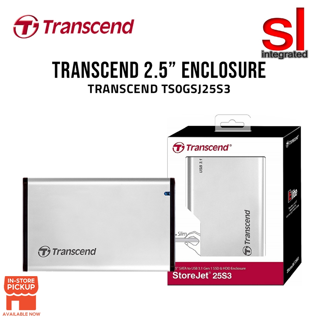 Transcend StoreJet 25S3 SATA III 2.5" Enclosures (TS0GSJ25S3) | Shopee ...