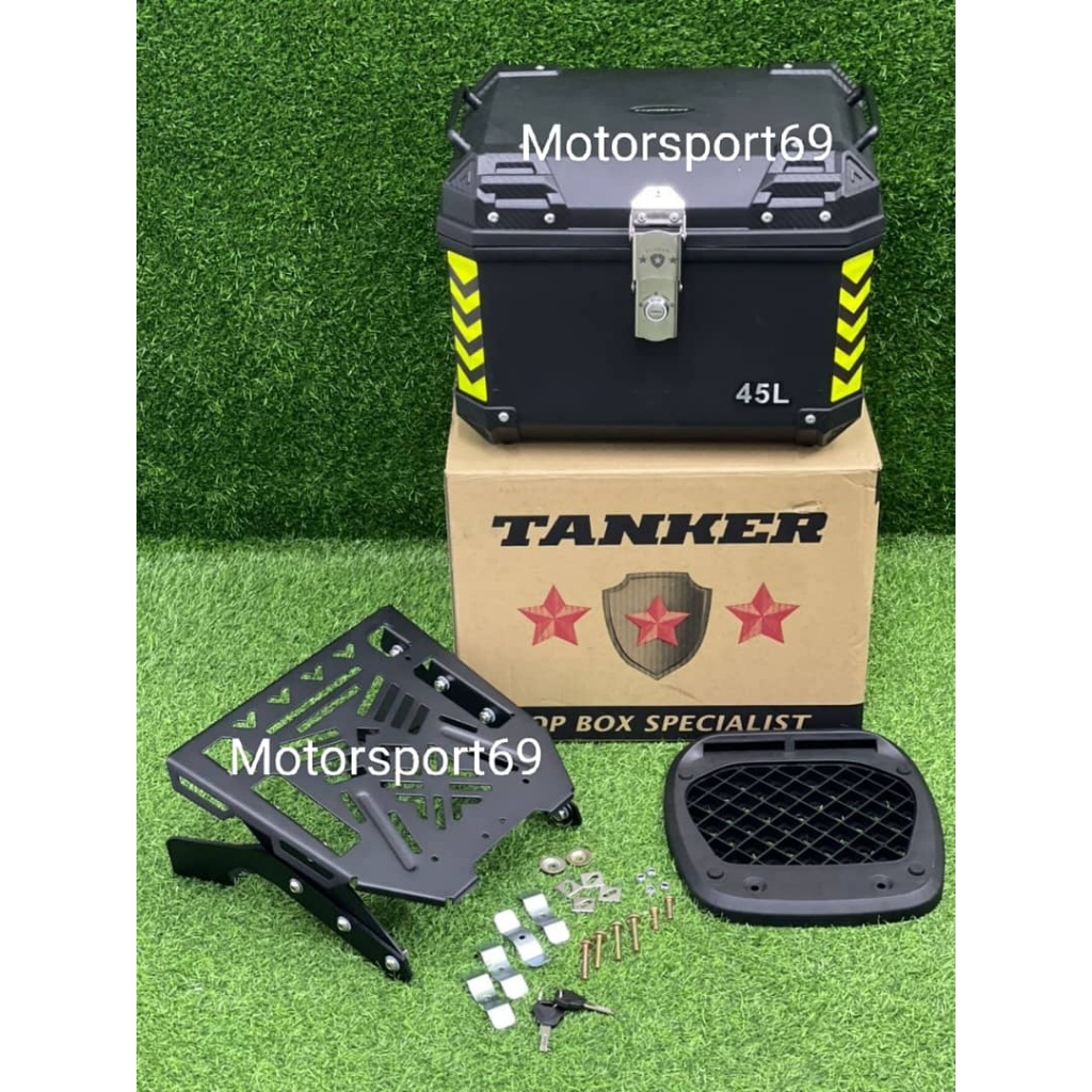 Combo Set Top Box 45Litter (ABS)+Rack Lipat Full Set Yamaha NMAX V1 V2 ...