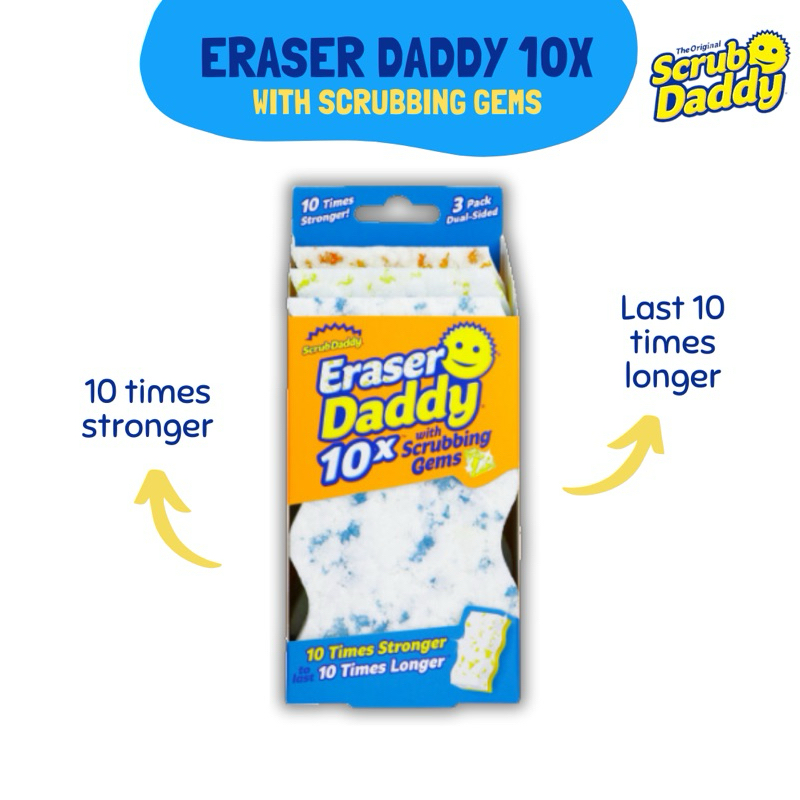 Scrub Daddy Eraser Daddy 10er Pack - Superstarker Melamin Schmutzradierer