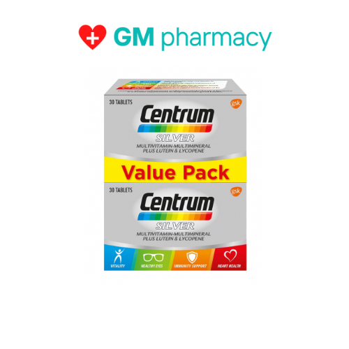 Centrum Silver Multivitamin Multimineral Plus Luteinandlycopene 30s X 2 100s X 2 Shopee Malaysia 