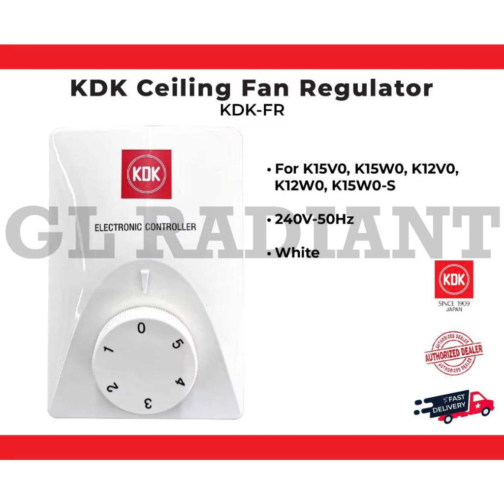 KDK FAN REGULATOR (ORIGINAL) CEILING FAN REGULATOR CONTROLLER Shopee