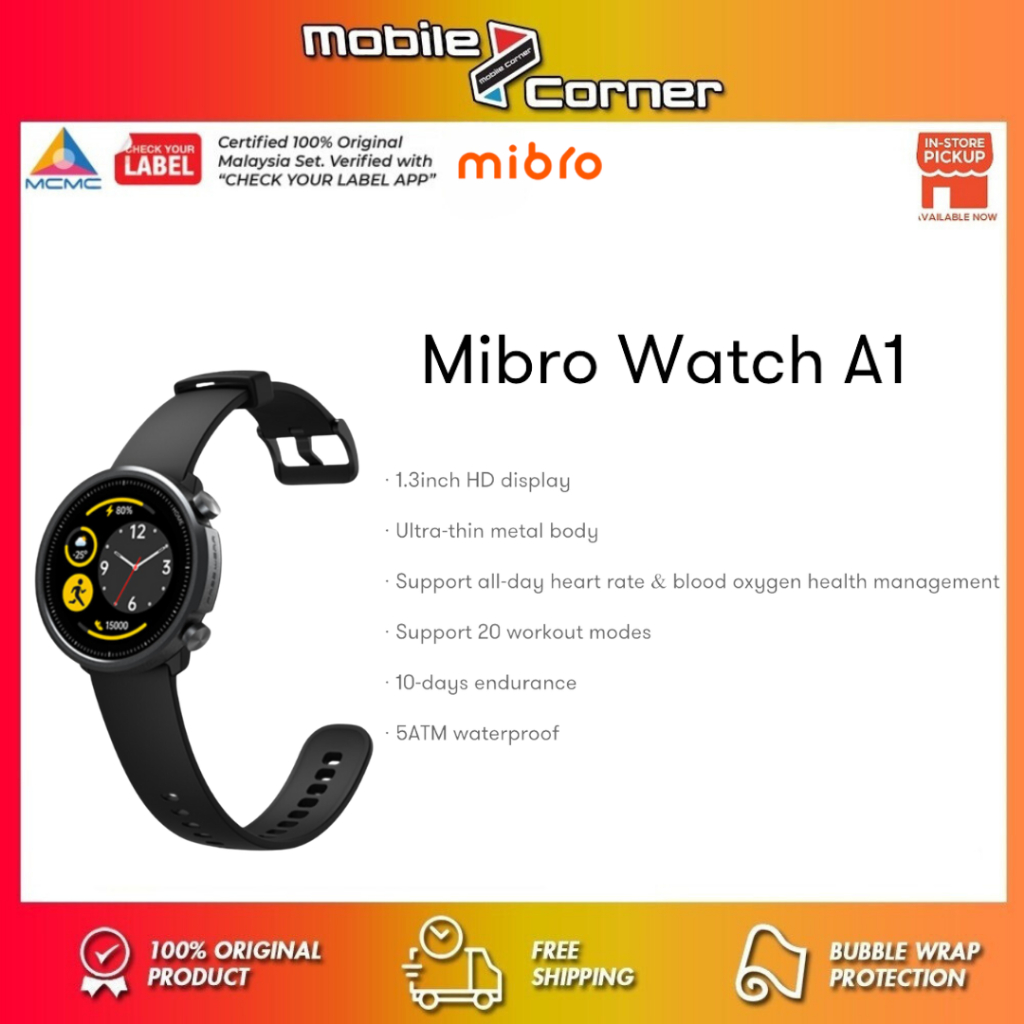 Xiaomi Mibro Watch A1 | 1.3inch HD display, Ultra-thin metal body ...