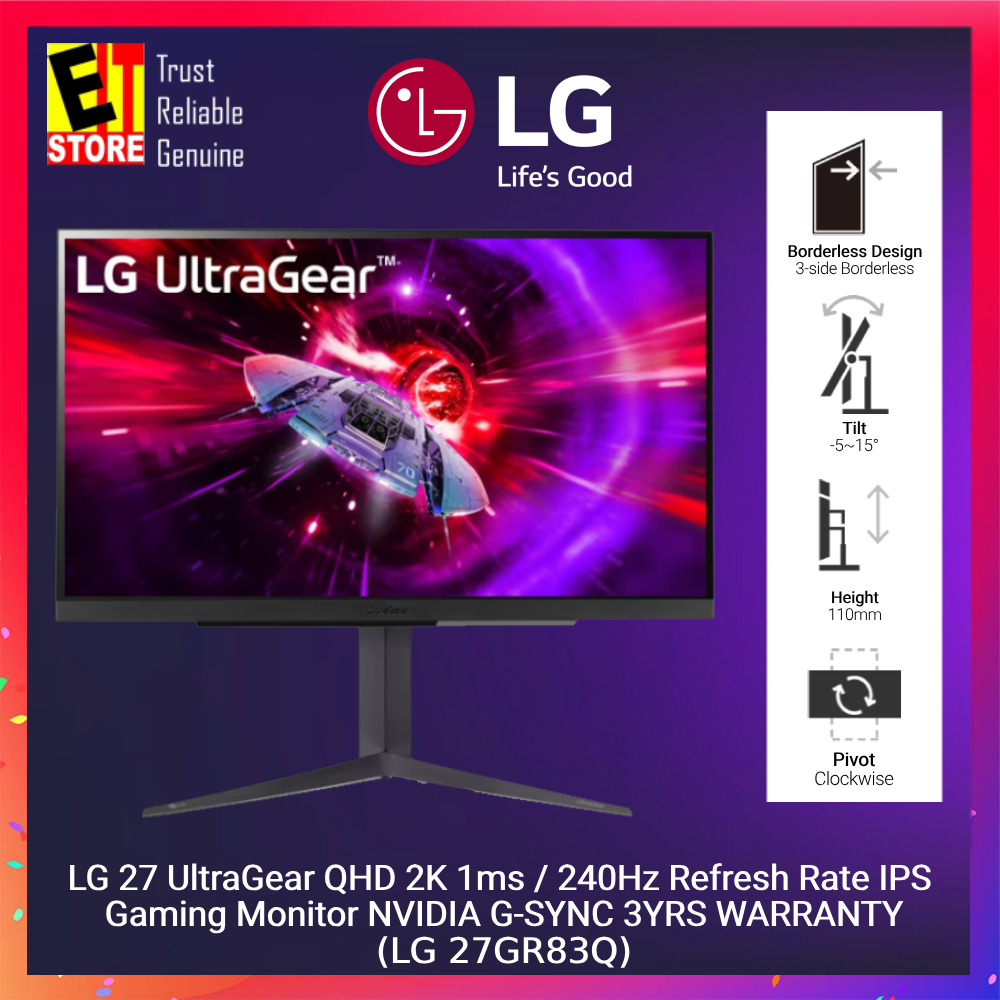 27 UltraGear™ QHD Gaming Monitor - 27GR83Q-B