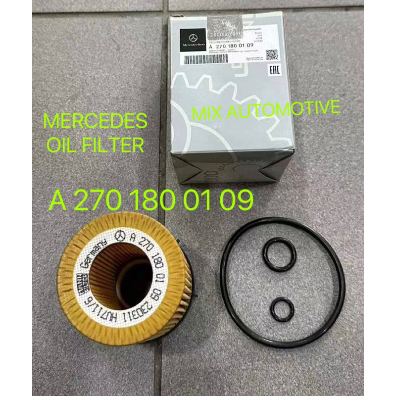 (100%GENUINE) MERCEDES OIL FILTER A2701800109 A 270 180 01 09 W176 W177 ...