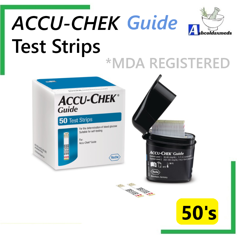 AccuChek Guide Test Strips (50's) EXP11/2025 Shopee Malaysia