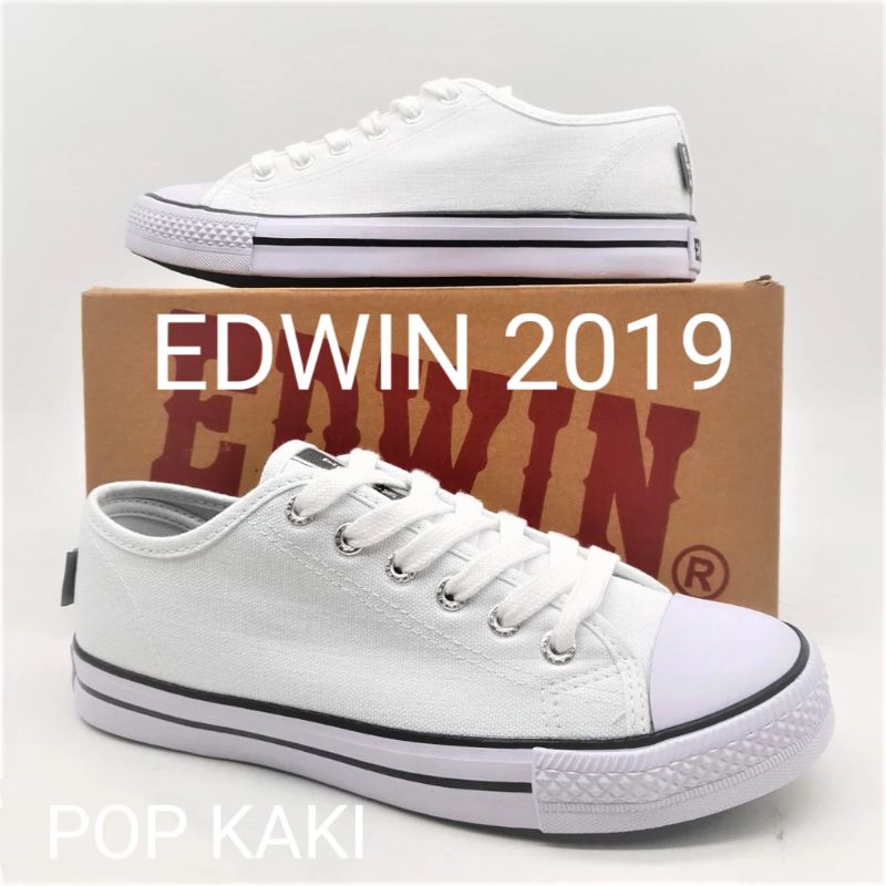 EDWIN EW2019 white shoe/kasut sekolah putih/New Secondary School/White ...