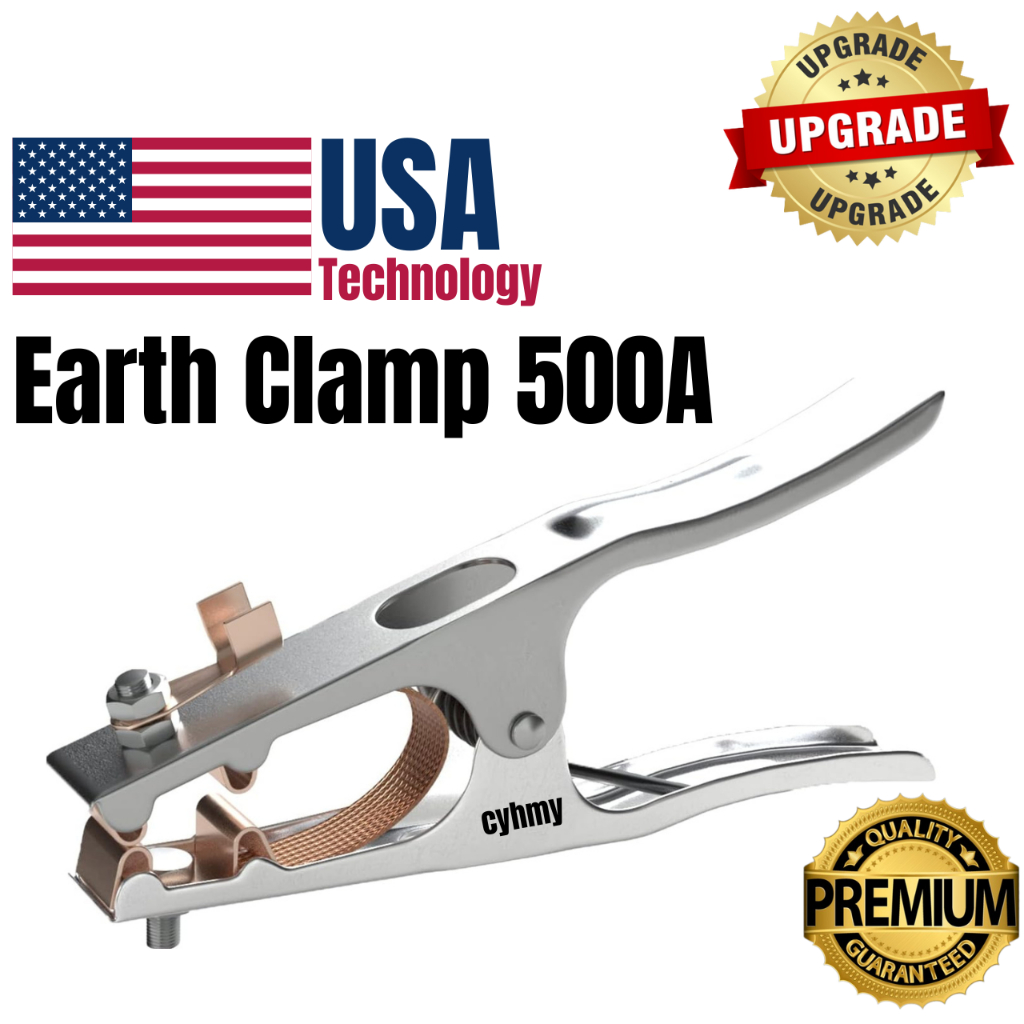 Earth Clamp 500A Grounding Clamp for Plasma Cutting & Welding US Type Earth Clamp (500 Amp