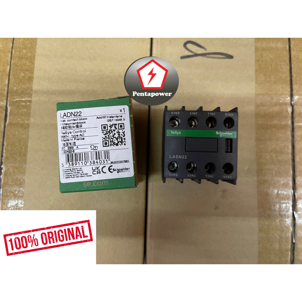 Schneider LADN22 TeSys D - auxiliary contact block - 2 NO + 2 NC ...