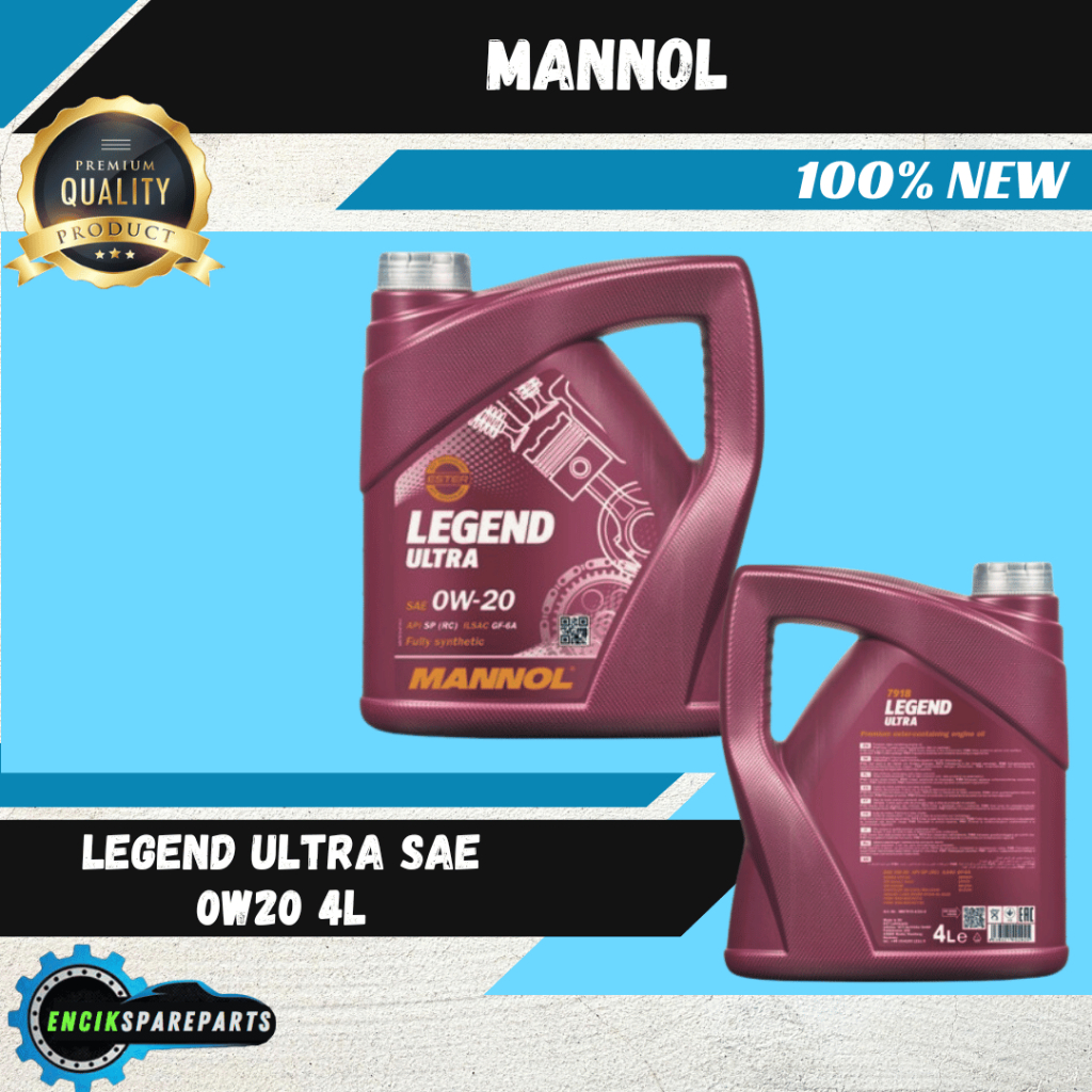 Original MANNOL Legend Ultra 0W-20 7918 Fully Synthetic 0W-20 4 LITER ...