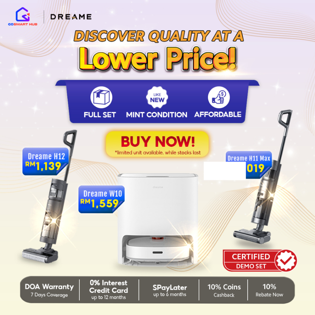 [Demo] Dreame Vacuum Set Condition Like New Vacuum Cleaner Robot