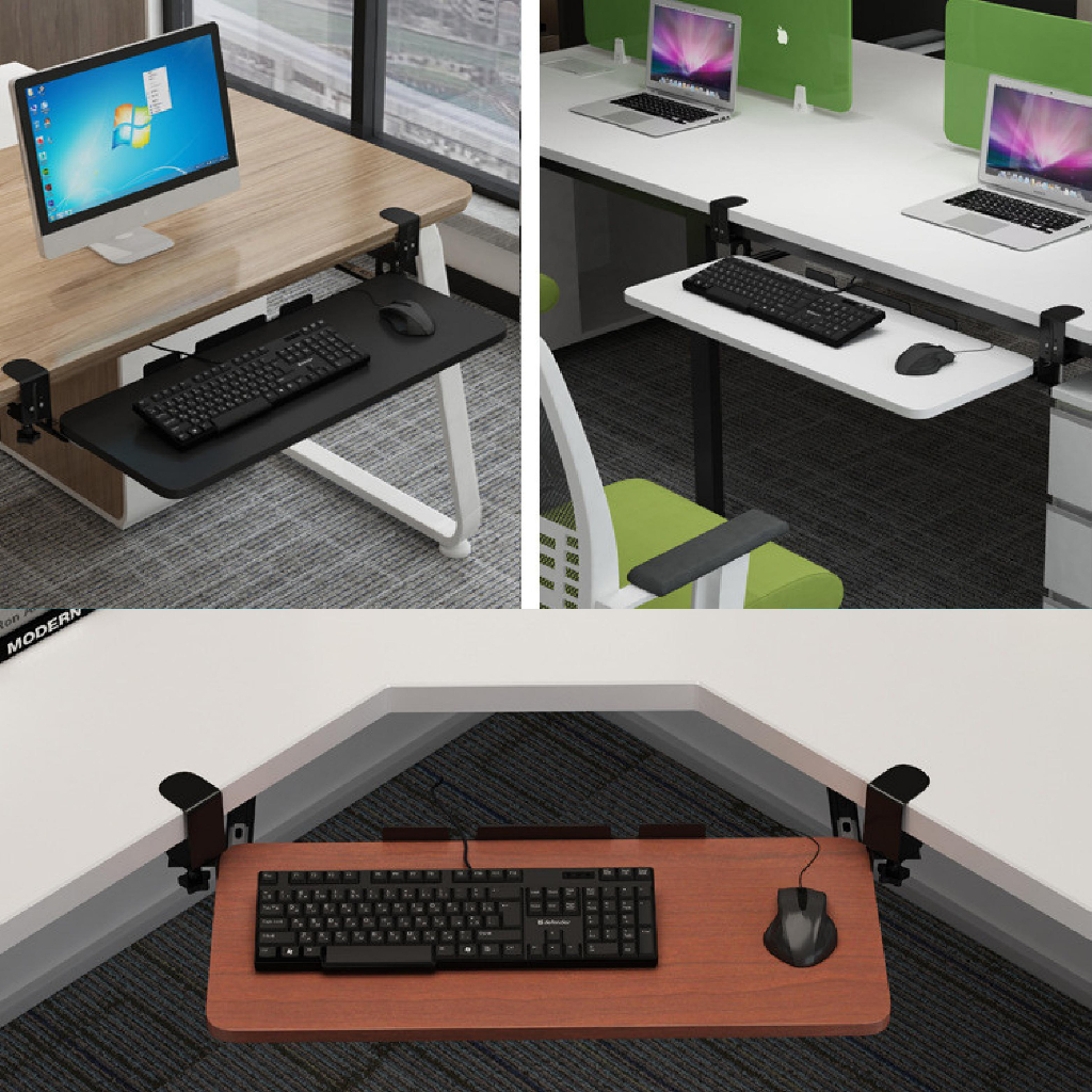 [NEW ARRIVAL] Ergonomic Keyboard Sliding Tray Under Table Pull Out ...