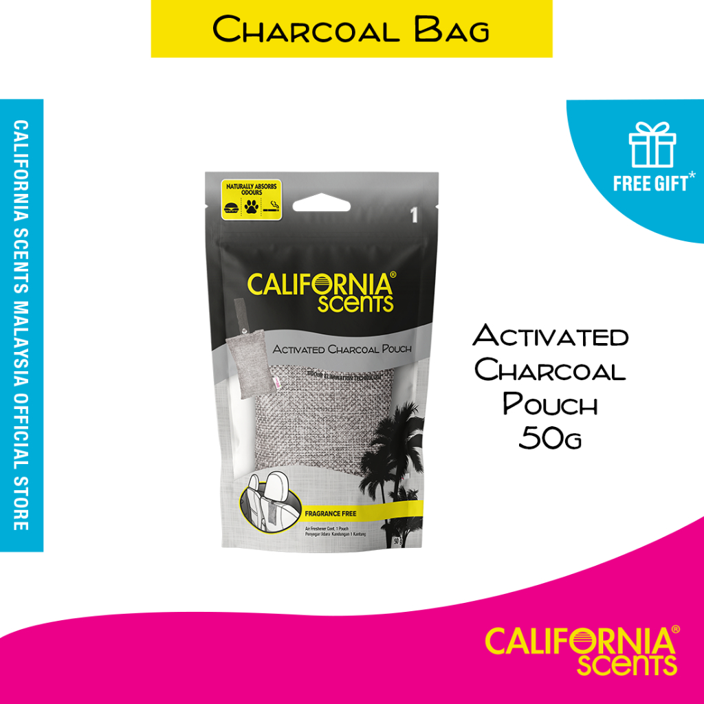 California Scents Air Freshener Charcoal Bag 50g Car Air Freshener