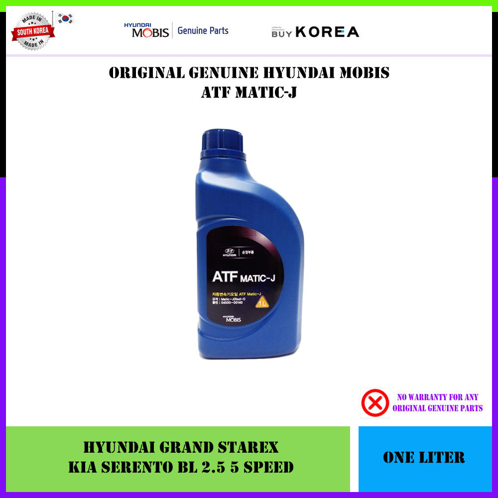 Original Genuine Hyundai Mobis Atf Matic J Auto Transmission Fuel Liter Shopee Malaysia