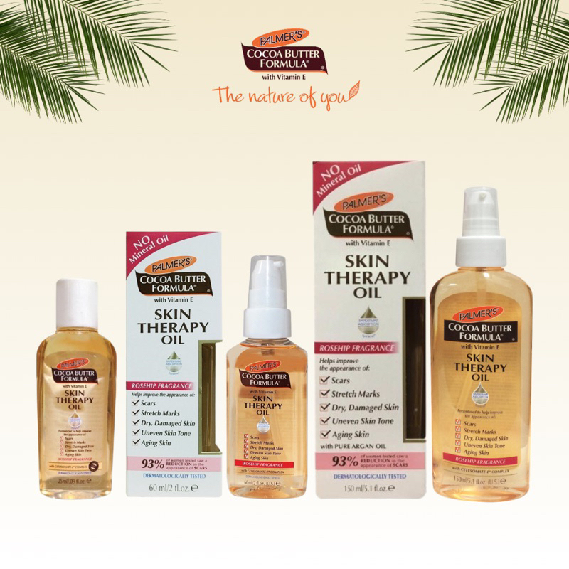 Palmer’s Cocoa Butter Formula Skin Therapy Oil for Scars Stretch Marks Dry Damaged Skin Uneven