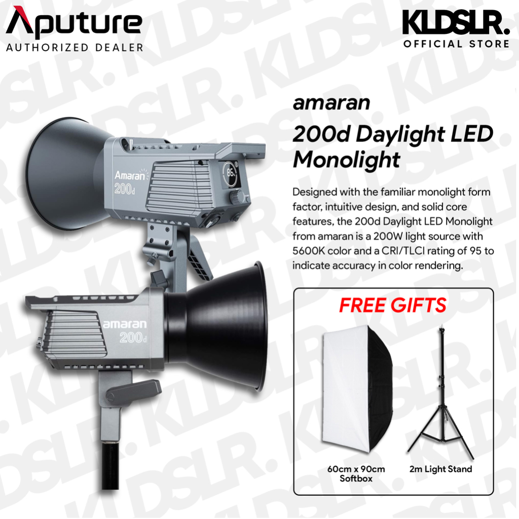 Aputure Amaran 100d S / 200d S / 100x S / 200x S LED Light Daylight ...