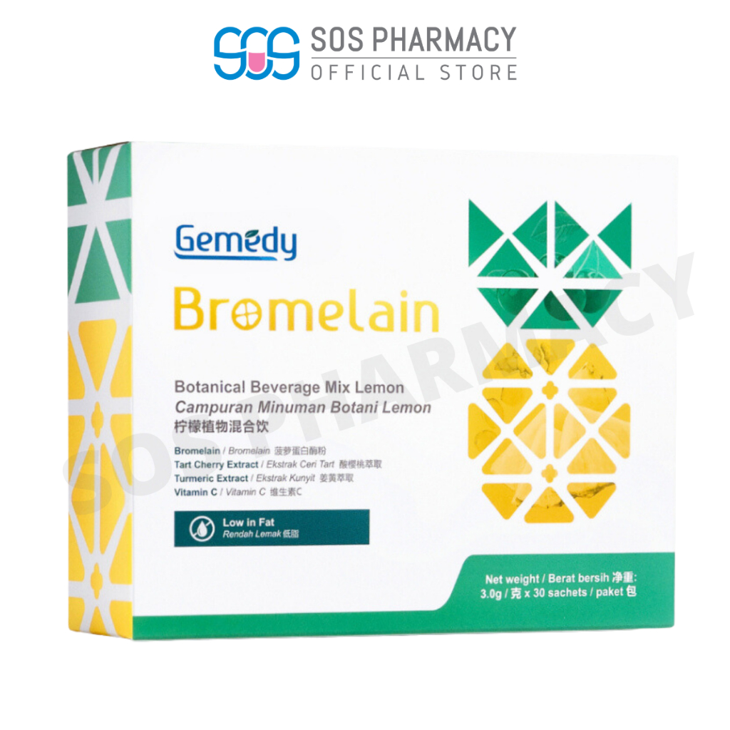 Gemedy Bromelain AntiInflammation and Swelling (30 sachet/box