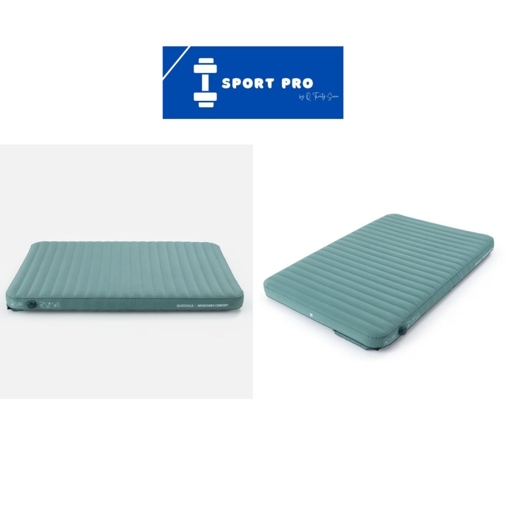Quechua Air Seconds Top Air Mattress For Camping Grey And White
