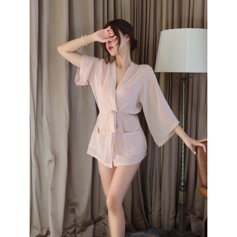 Women Sexy Lingerie Kimono Robe Pyjamas Sleepwear Nightwear Dress