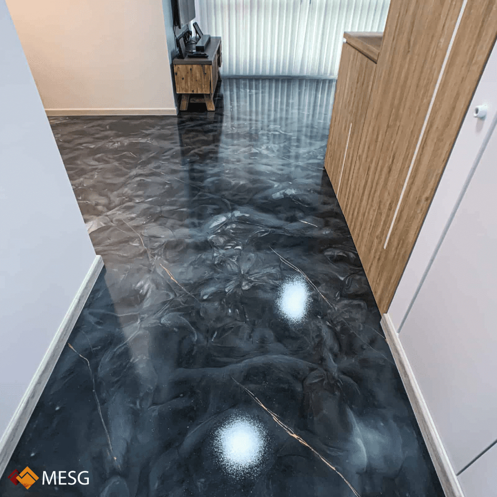 1L ( Metallic Epoxy Paint ) 1L METALLIC EPOXY FLOOR PAINT COATING Tiles ...