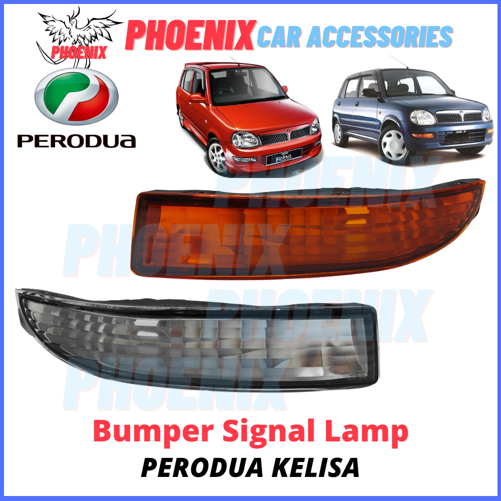 PERODUA KELISA Front Bumper Lamp Yellow White Parking Signal Light Lampu Depan Kereta Orange 100