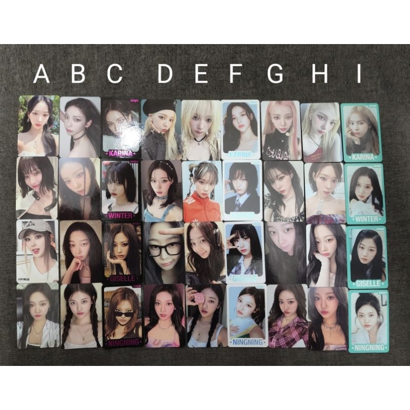 AESPA MY World Trading Card ver B C D Karina Winter Giselle