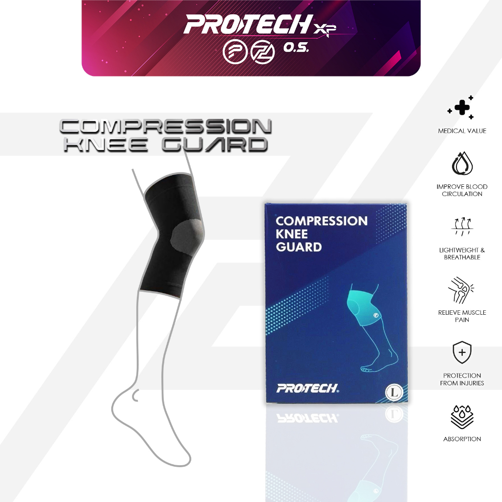 PROTECH Breathable Knee Guard Protection Sport Support Brace ...