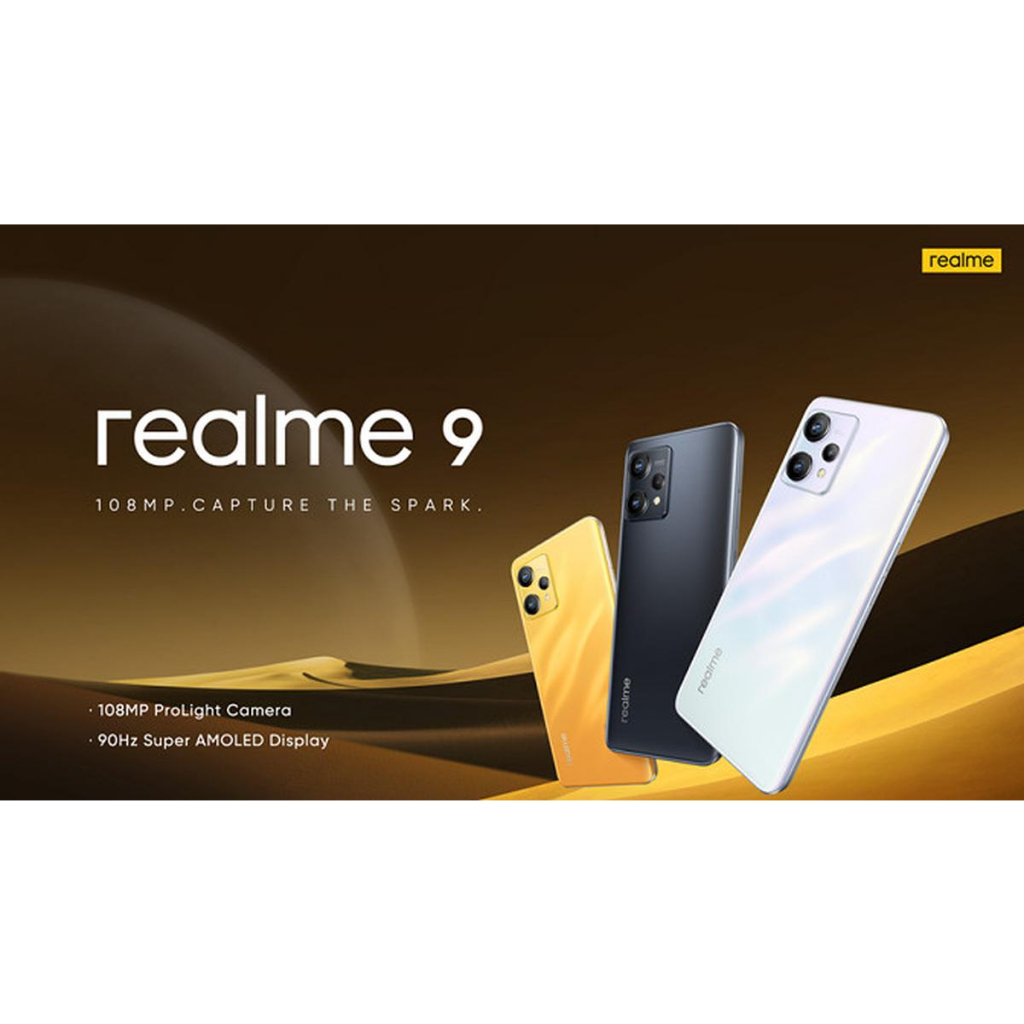 ORIGINAL Realme 9 8GB+128GB 108MP ProLight Camera 90Hz Super