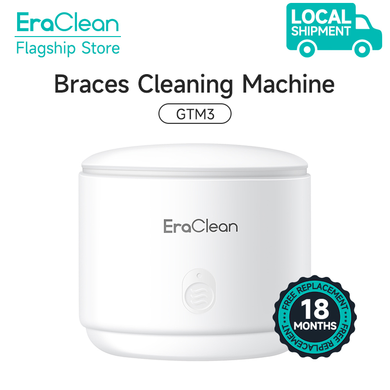 EraClean GTM3 Braces Ultrasonic Cleaner 39000Hz Vibration Oral Denture