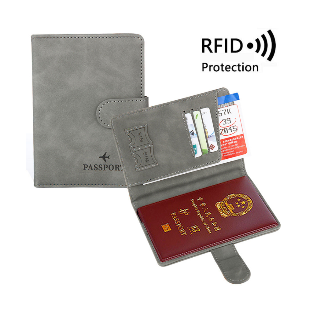 【𝗥𝗲𝗮𝗱𝘆 𝗦𝘁𝗼𝗰𝗸】Premium Passport Cover & ID Card Holder RFID Protection