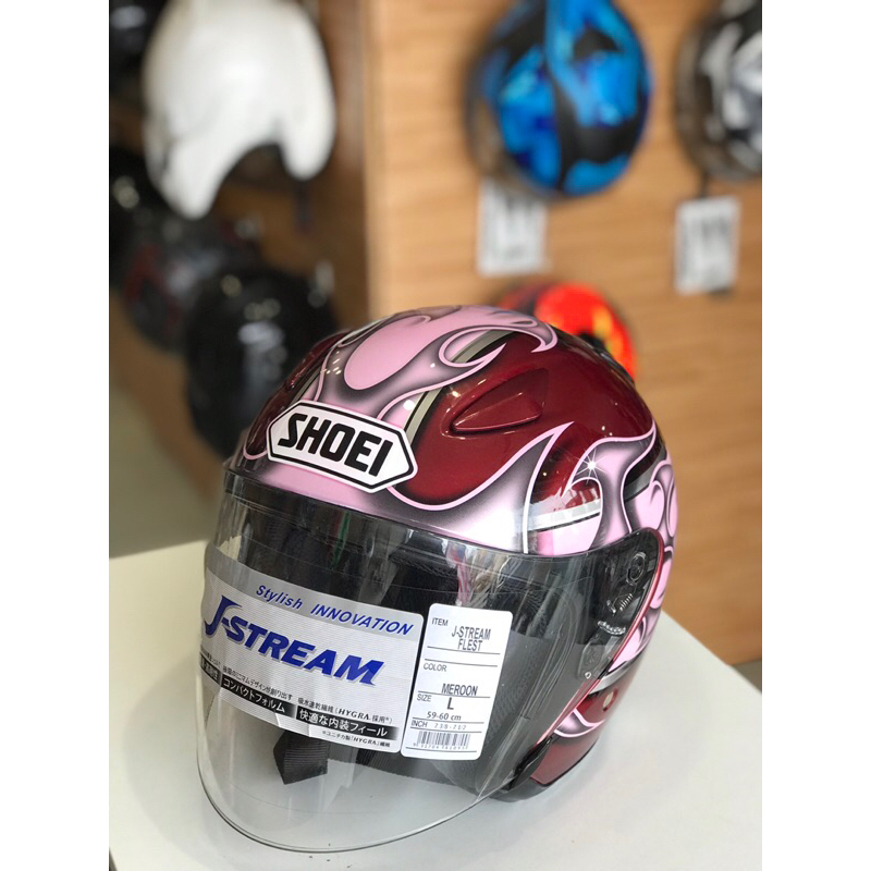 SHOEI JSTREAM FLEST MEROON COPY | Shopee Malaysia