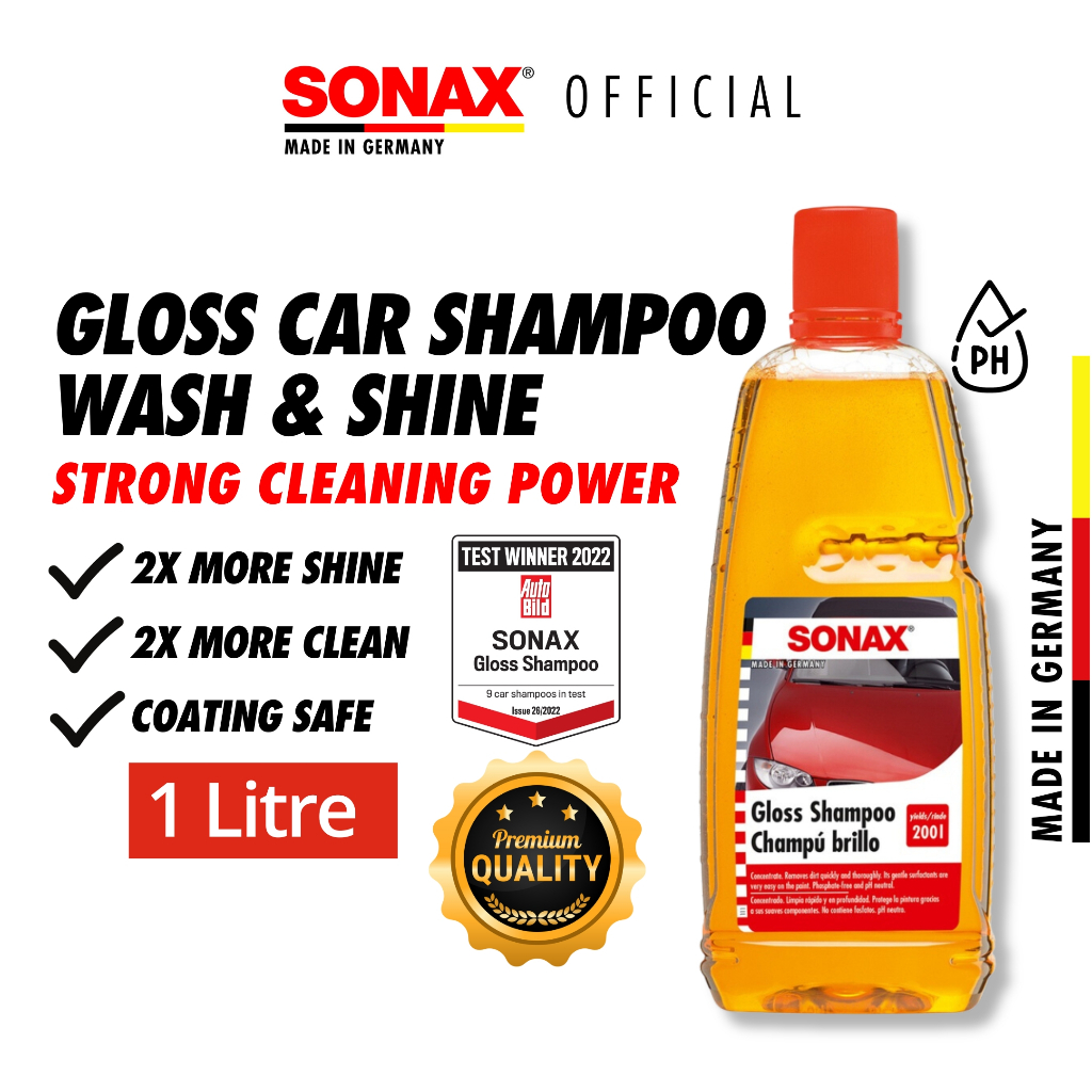 SONAX Car Wash Shampoo Concentrate - 1L