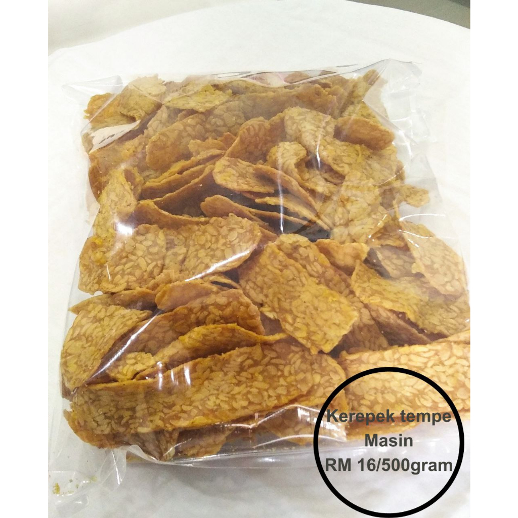 Kerepek Tempe Masin 500gram Buatan Muslim And Fresh Shopee Malaysia