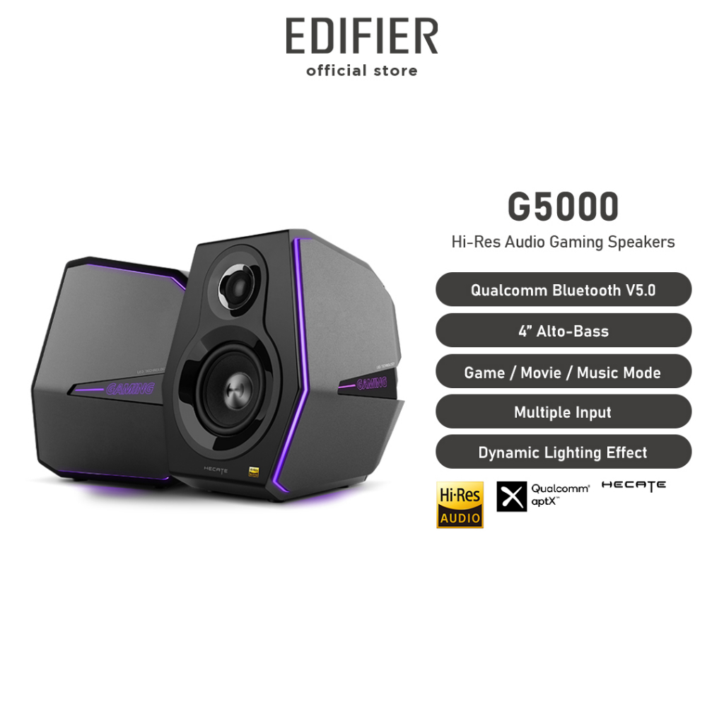 Edifier Hecate G5000 Gaming Speaker Bluetooth V5.0 HiRes Audio