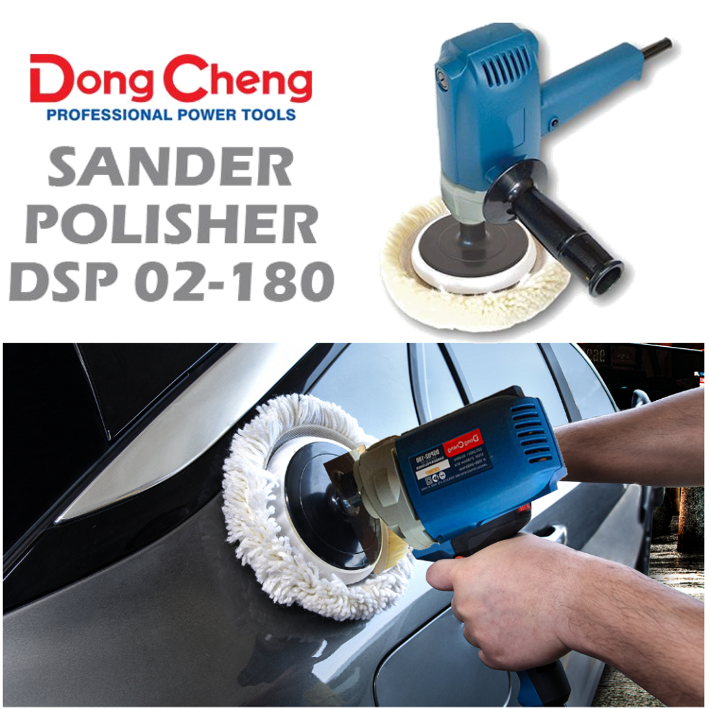 Dongcheng DSP02180 7" 180mm Electric Car Sander Polisher Mesin Elektik