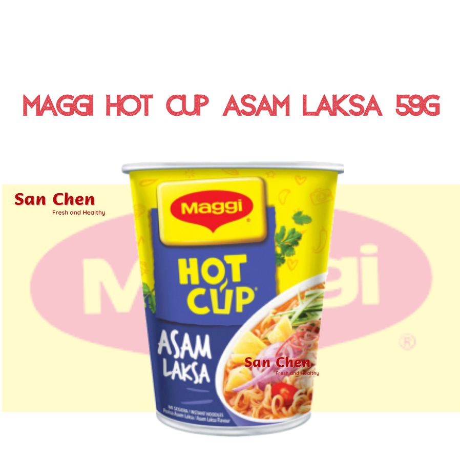 Maggi Hot Cup Kari Sup Ayam Tom Yam Asam Laksa Shopee Malaysia