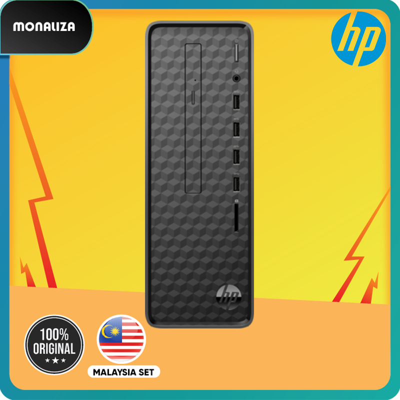 HP S01Af2014D Slim Desktop PC Black ( Celeron J4025, 8GB, 512GB SSD