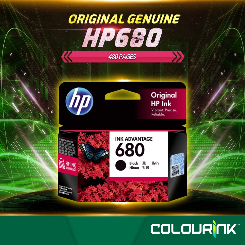 HP 680 Original Genuine Black F6V27AA Tri-Colour F6V26AA Ink Catridge 1110 1115 2135 3635 4675 4678 ExpiredYear 2022
