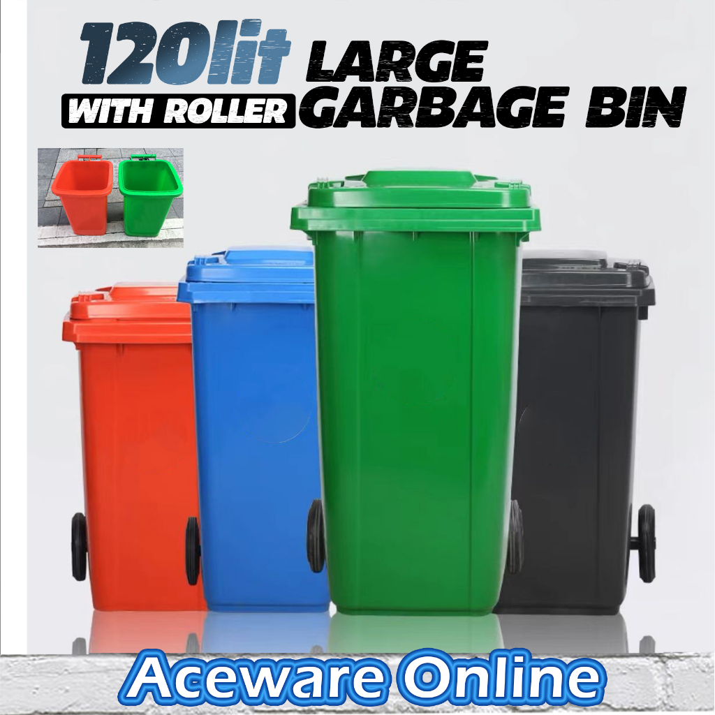 120 Liters Large 120L Dustbin Trash Can Garbage Bin Recycle Bin ...