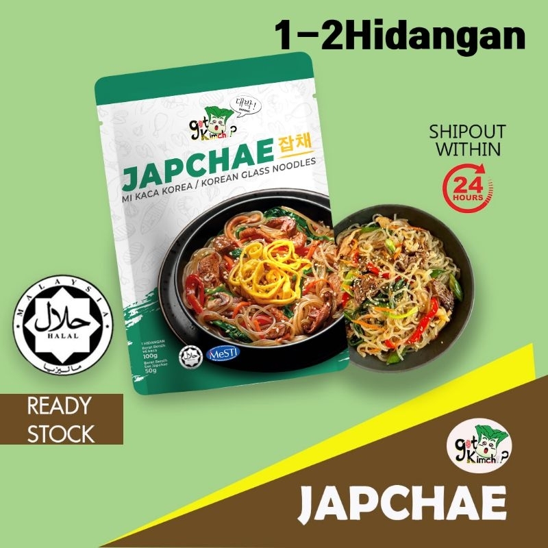 Set Japchae Gotkimchi Halal Glass Noodles Japchae Sauce Mi Kaca