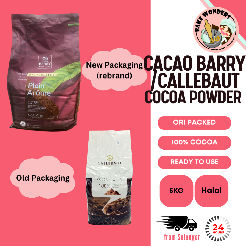 (5KG) Cacao Barry Plein Arome/Callebaut Cocoa Powder (5KG) ORI PACKING