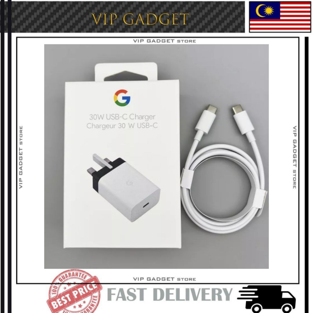 IMPORT ORIGINAL Google UK Plug 30W Charger Fast Charging Travel Adapter ...