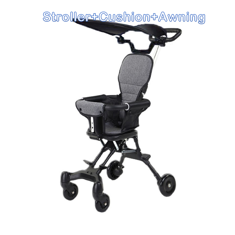 🔥Free Ship🔥 Stroller Baby Big 4 Wheels Lightweight Foldable Stable Soft Seat Kids Magic