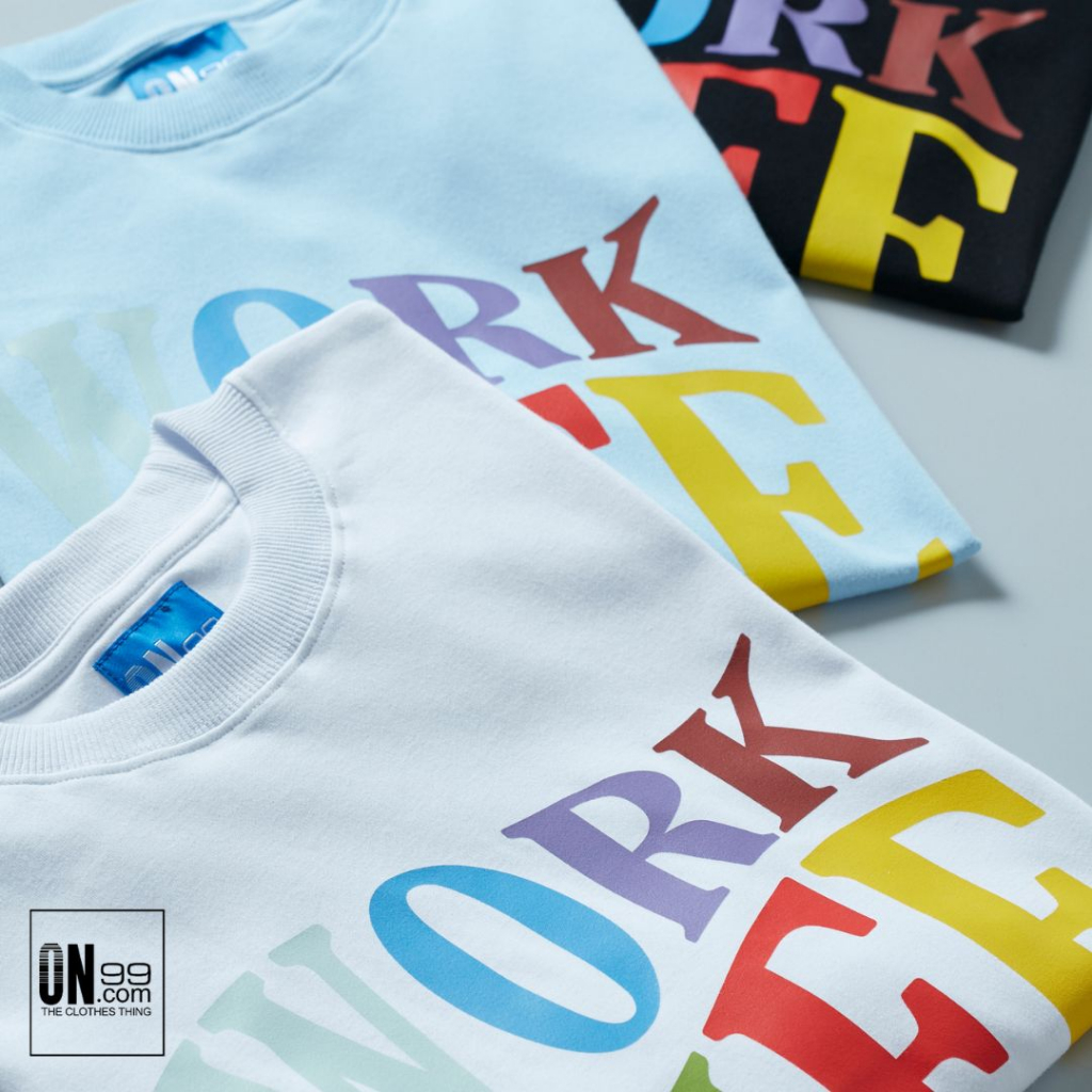 240gsm ON99 Clothing Unisex Work Life Balance Wording Design Oversized ...