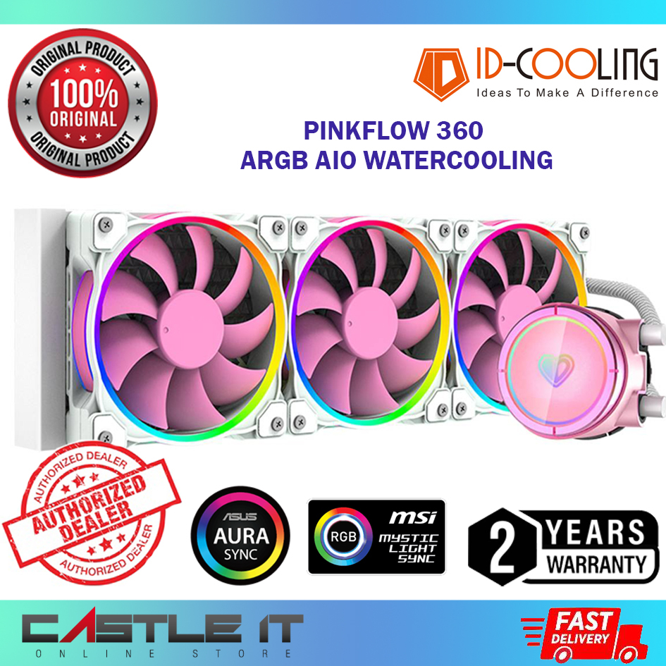 ID-Cooling PINKFLOW 360 ARGB RGB AIO Water Liquid CPU COOLER IDC ...