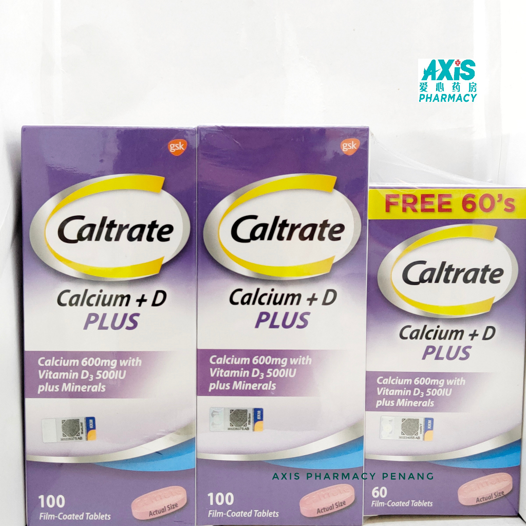 Caltrate Calcium D Plus 100s 100s 60s Film Coated Tablet Exp