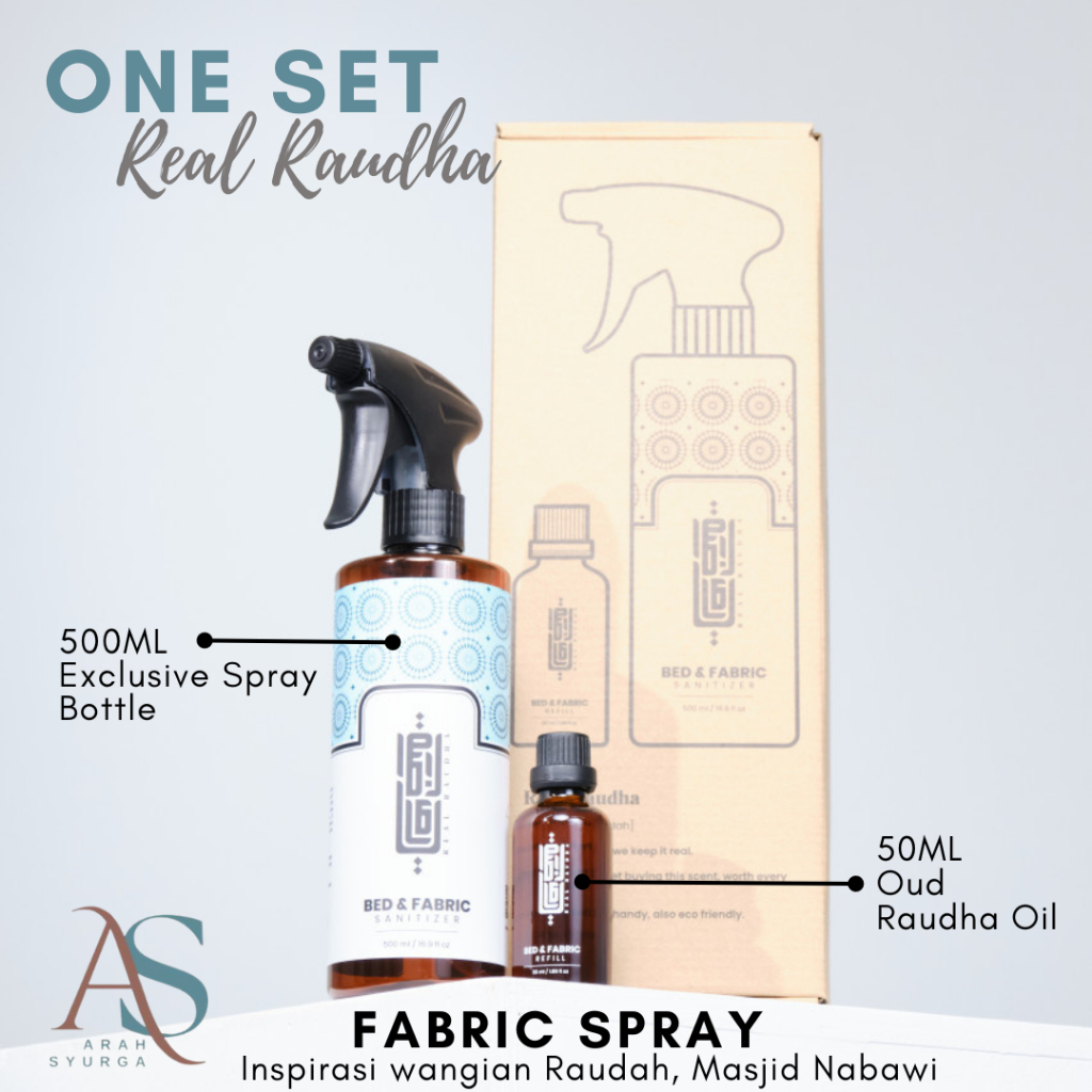 Raudah Spray REAL RAUDHA Inspirasi Wangian Oud Masjid Nabawi | Shopee ...